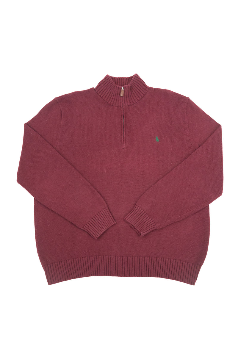 Quarter Zip Knitted Sweaters