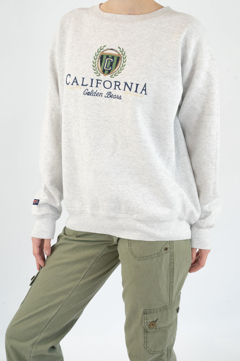 Grey Embroidered Sweatshirt