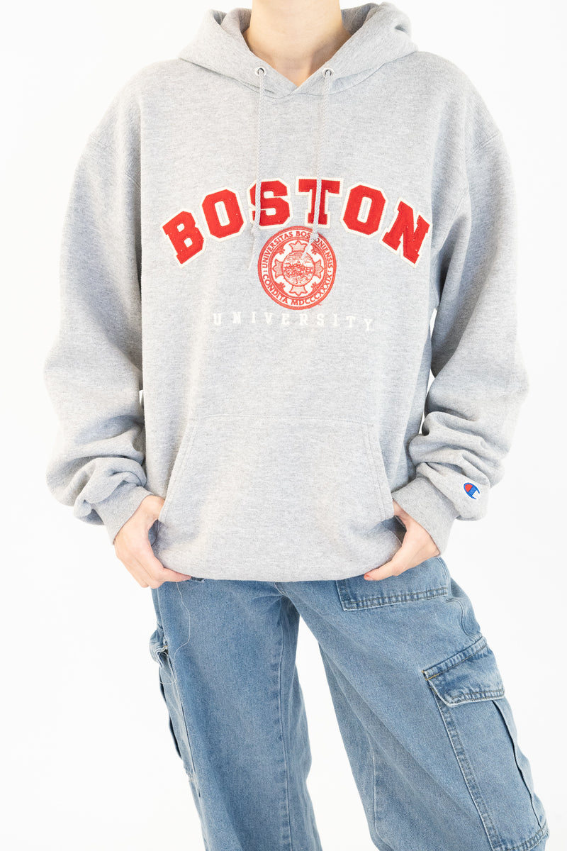 Boston University Grey Hoodie