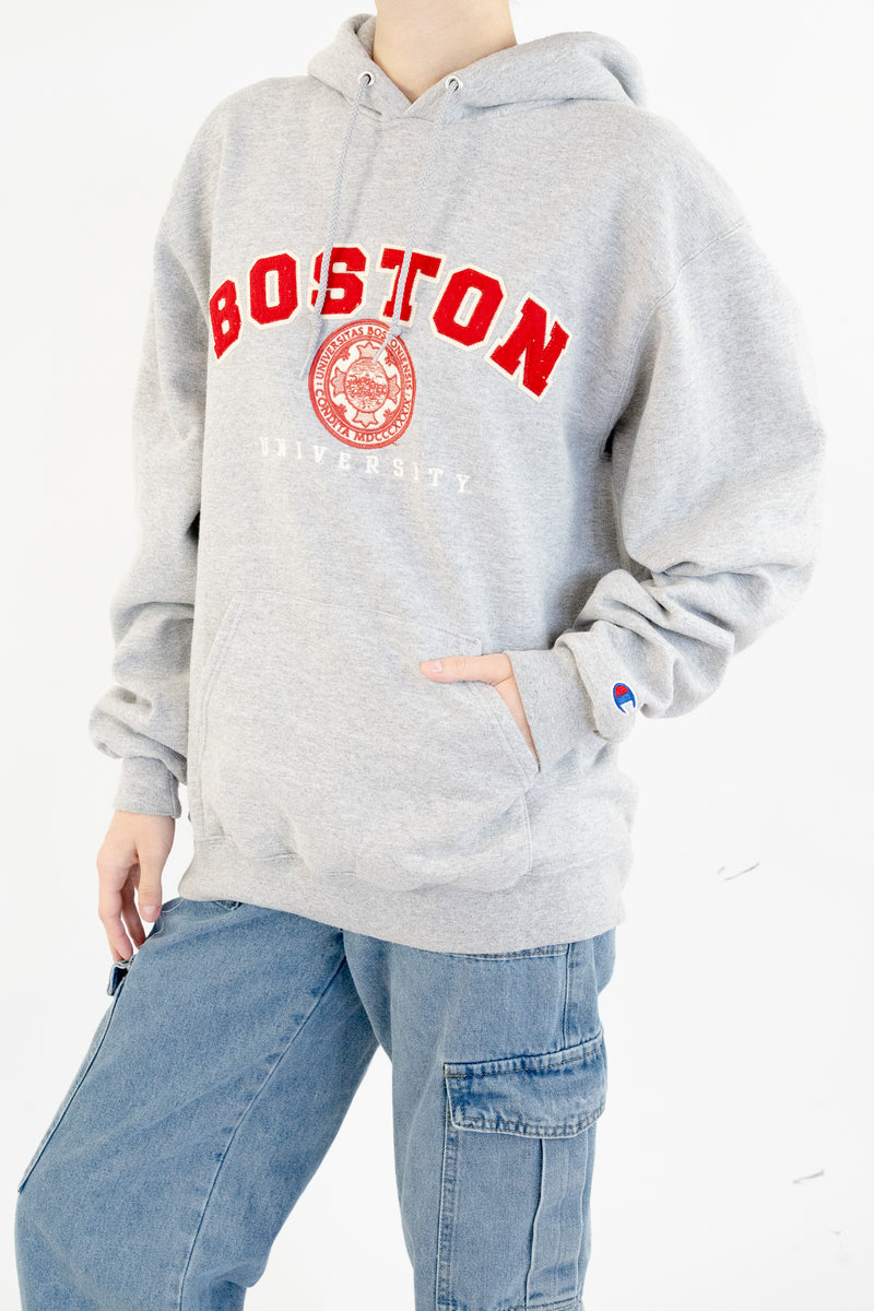 Boston University Grey Hoodie