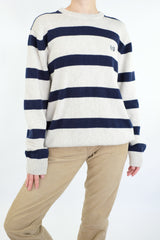 Cream Striped Sweater