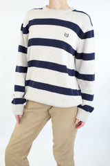 Cream Striped Sweater