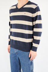 Striped V-Neck Sweater