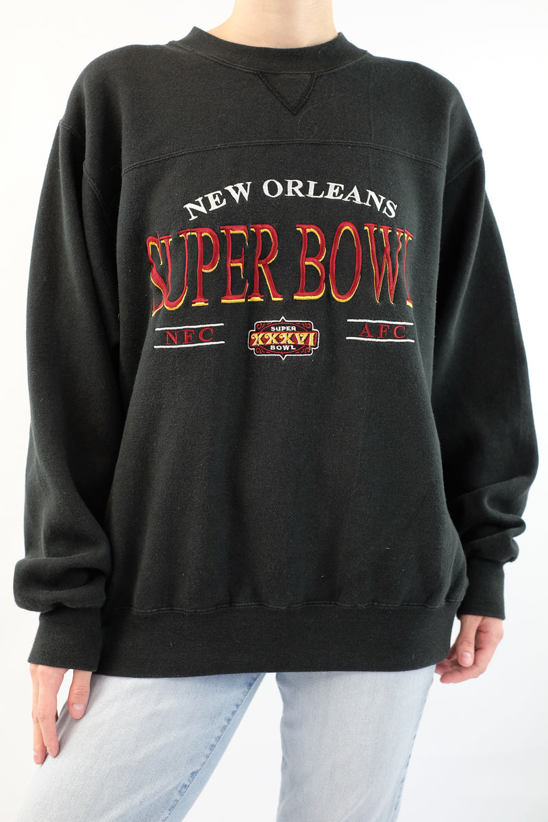 Black  Super Bowl Sweatshirt