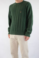 Green Cable Sweater