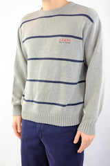 Grey Striped Sweater