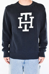 Navy Cable Sweater