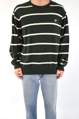 Green Striped Sweater