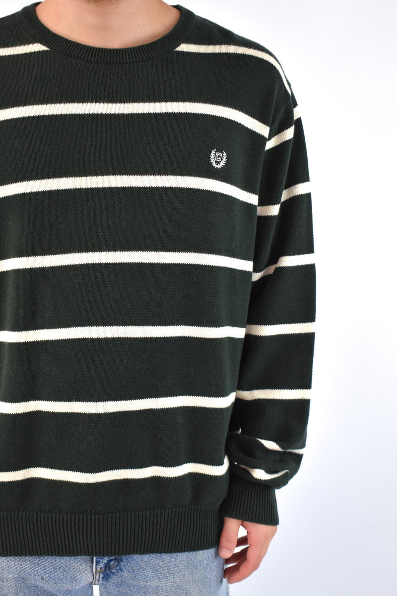 Green Striped Sweater