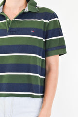 Green Cropped Polo