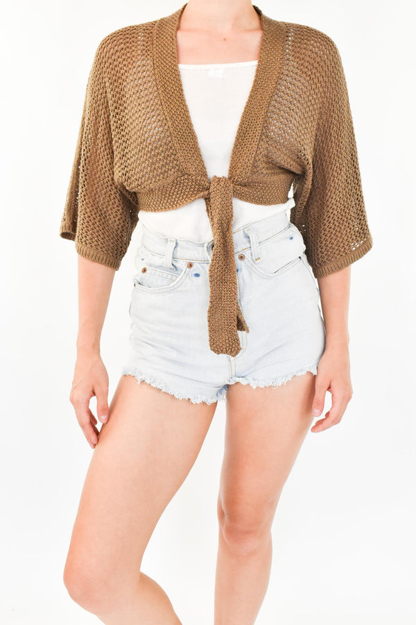 Brown Crochet Top