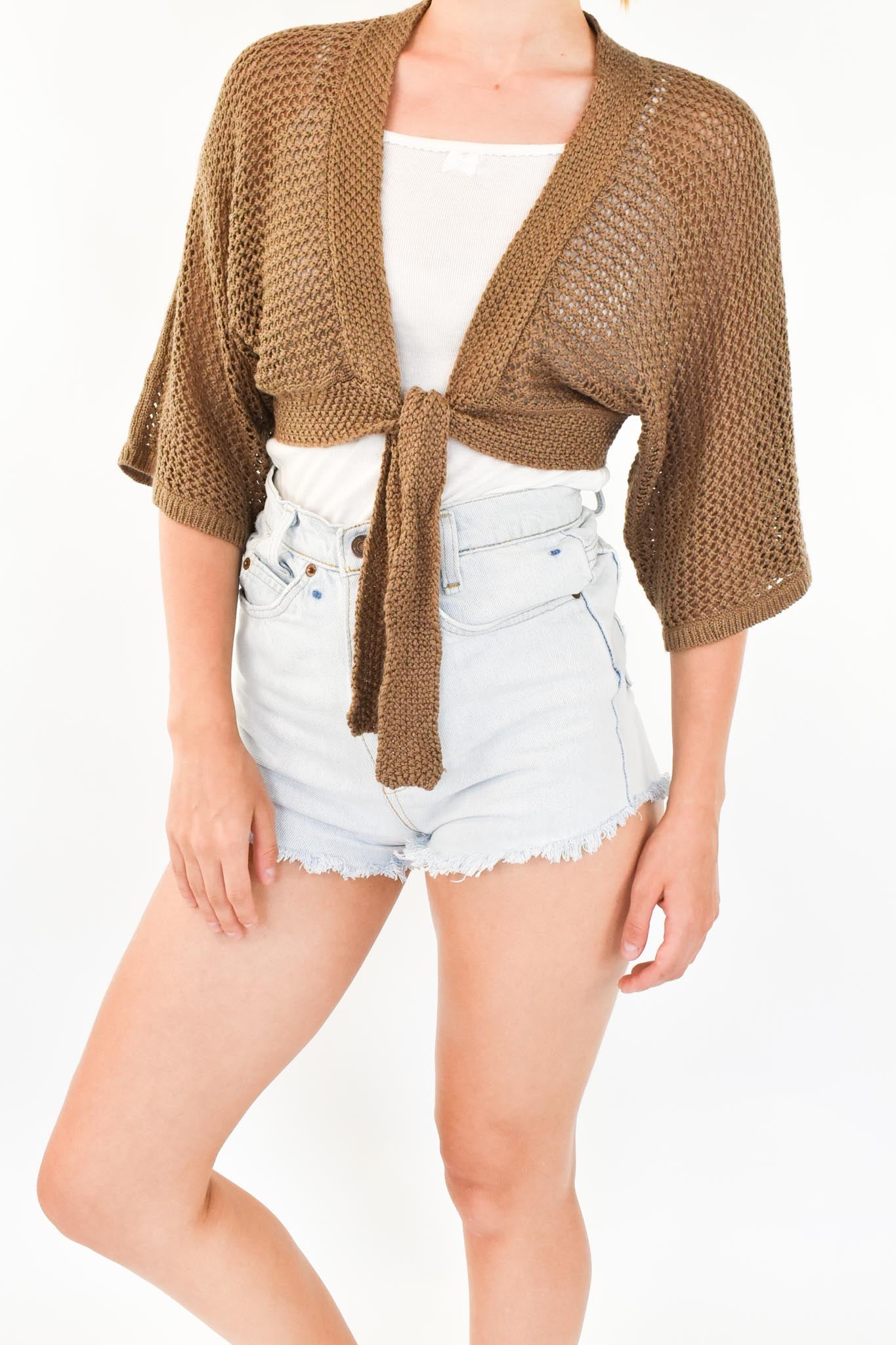 Brown Crochet Top