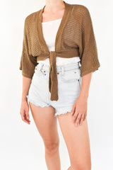 Brown Crochet Top