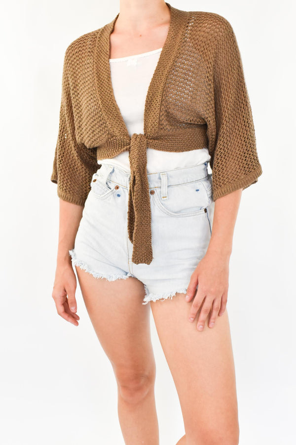 Brown Crochet Top