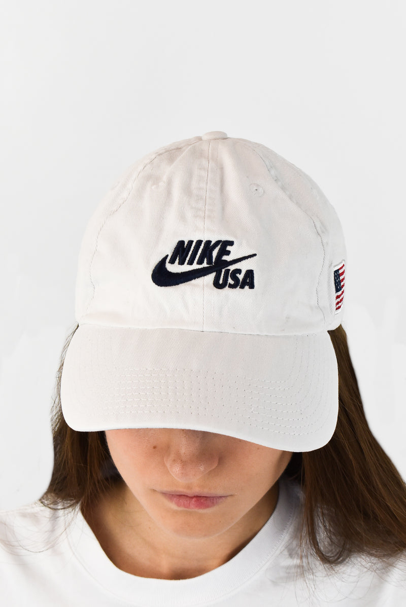 Nike USA White Cap