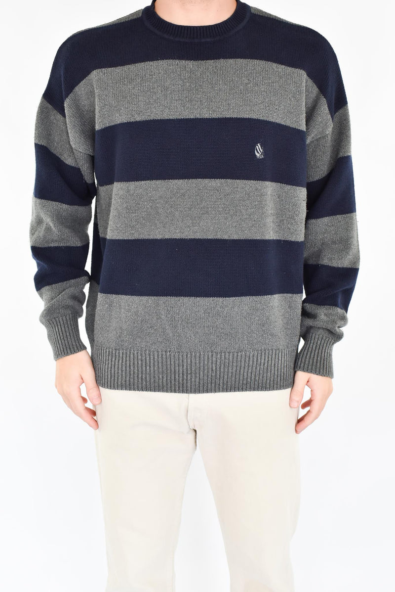 Navy Striped Sweater