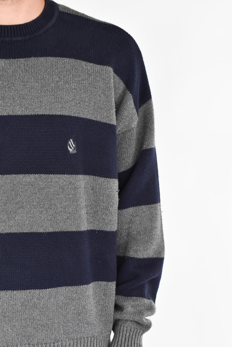 Navy Striped Sweater