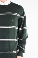 Green Striped Sweater