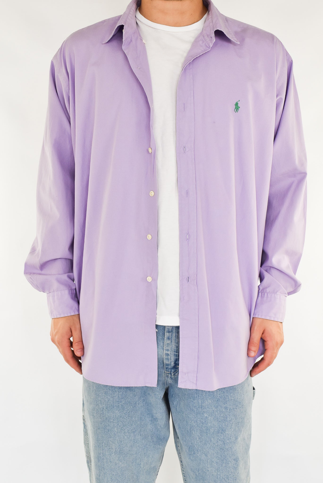 Purple Button-Up Shirt