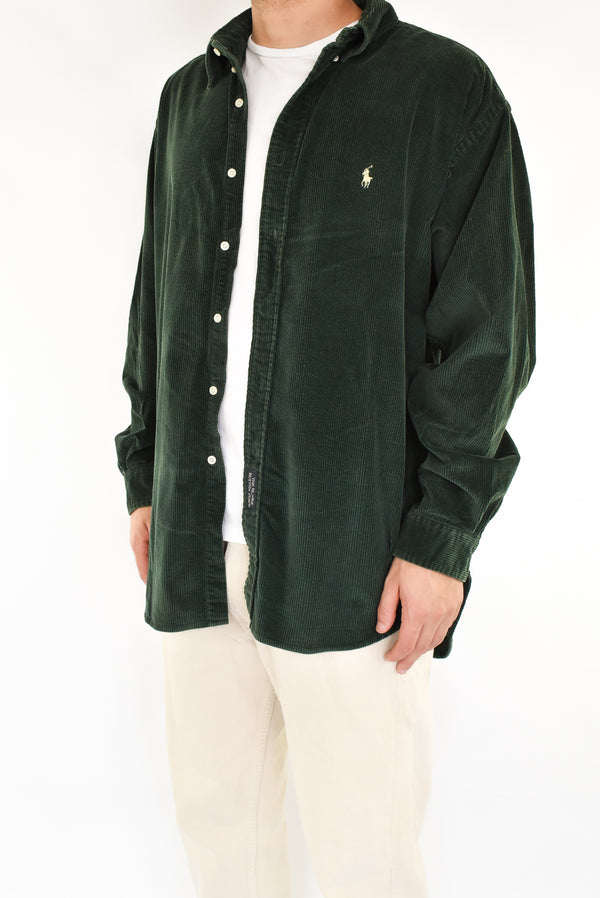 Forest Green Corduroy Shirt