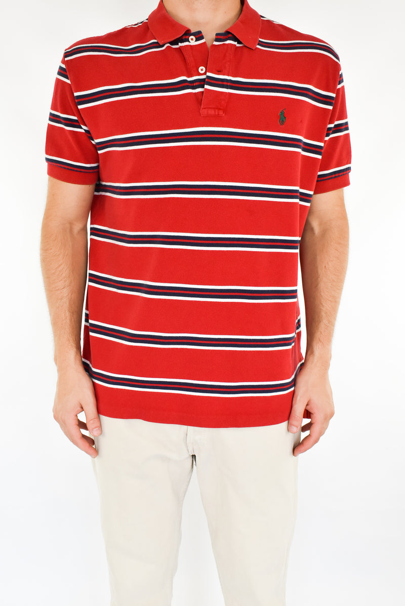 Red Striped Polo