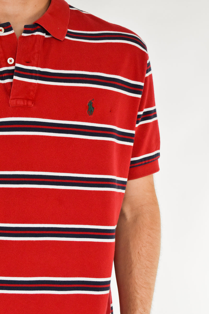 Red Striped Polo