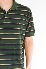 Green Striped Polo