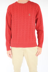 Red Cable Sweater