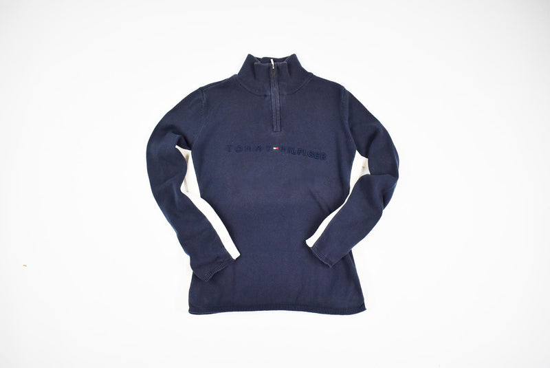 Navy Quarter Zip Sweater