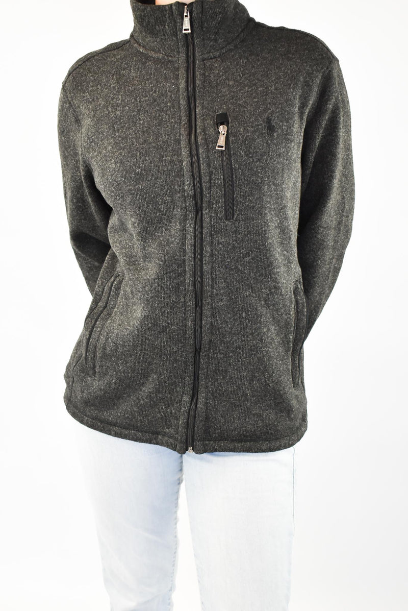 Dark Grey Zip Fleece