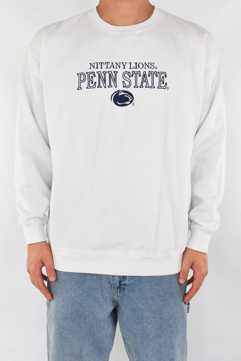 Penn State White Sweatshirt Vintage Fabrik