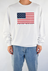 White Print Sweatshirt