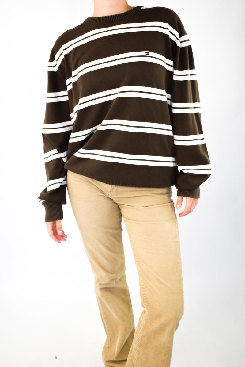 Brown Striped Sweater