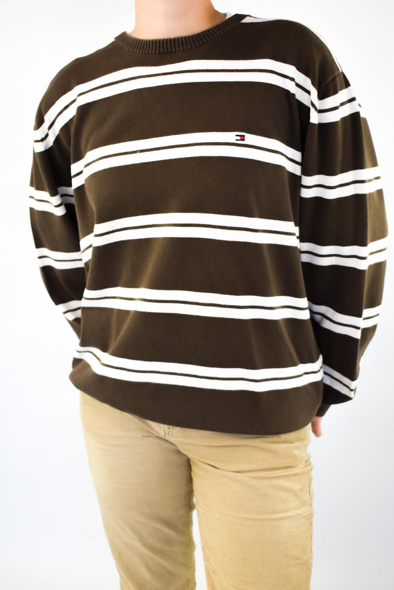 Brown Striped Sweater