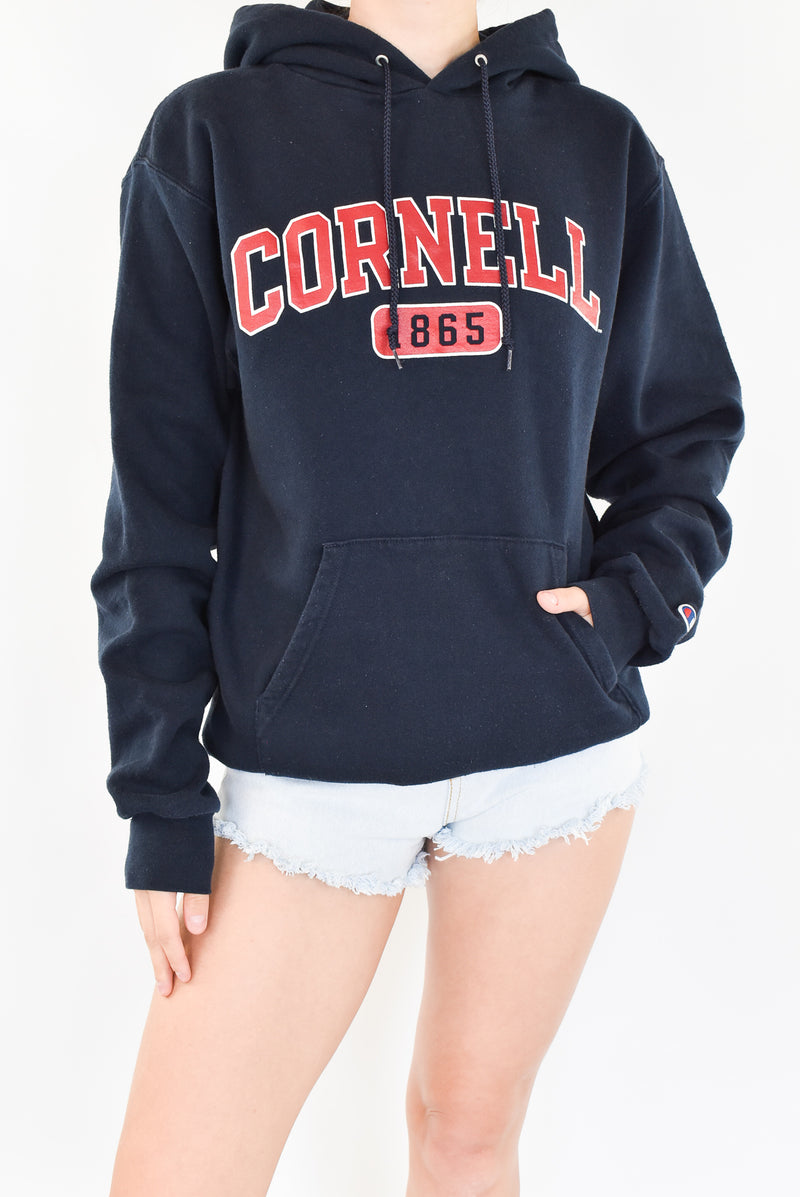 Navy Cornell Hoodie