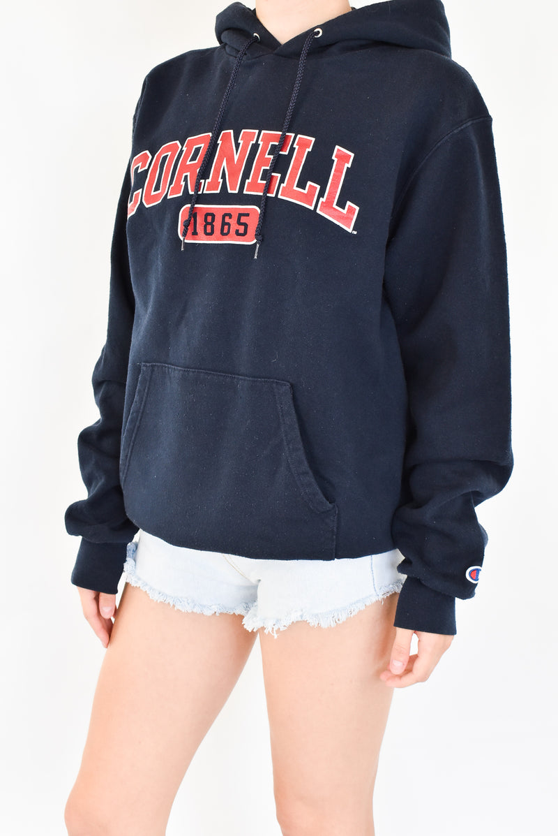 Navy Cornell Hoodie