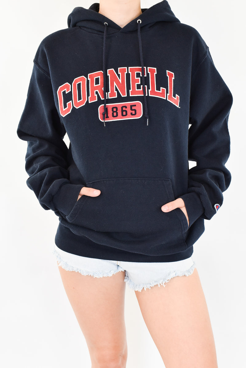 Navy Cornell Hoodie