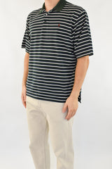 Green Striped Polo