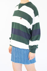 Green Striped Sweater