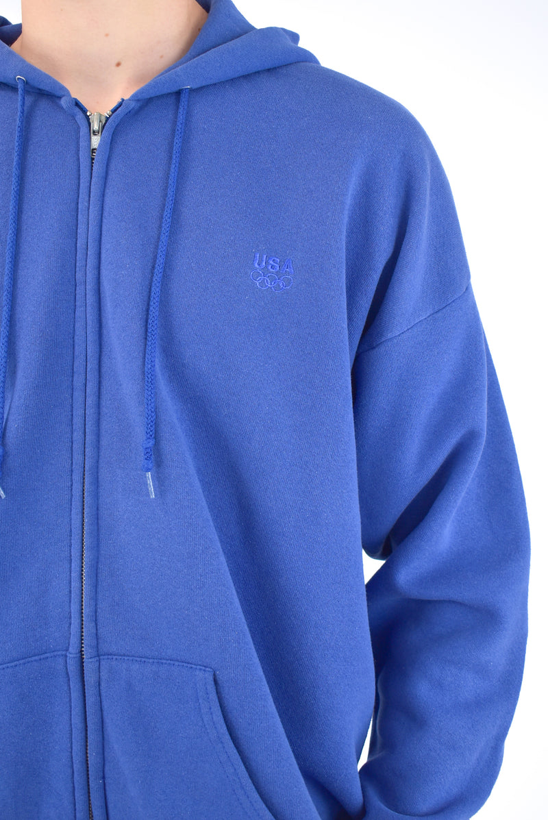 Blue Zip Hoodie