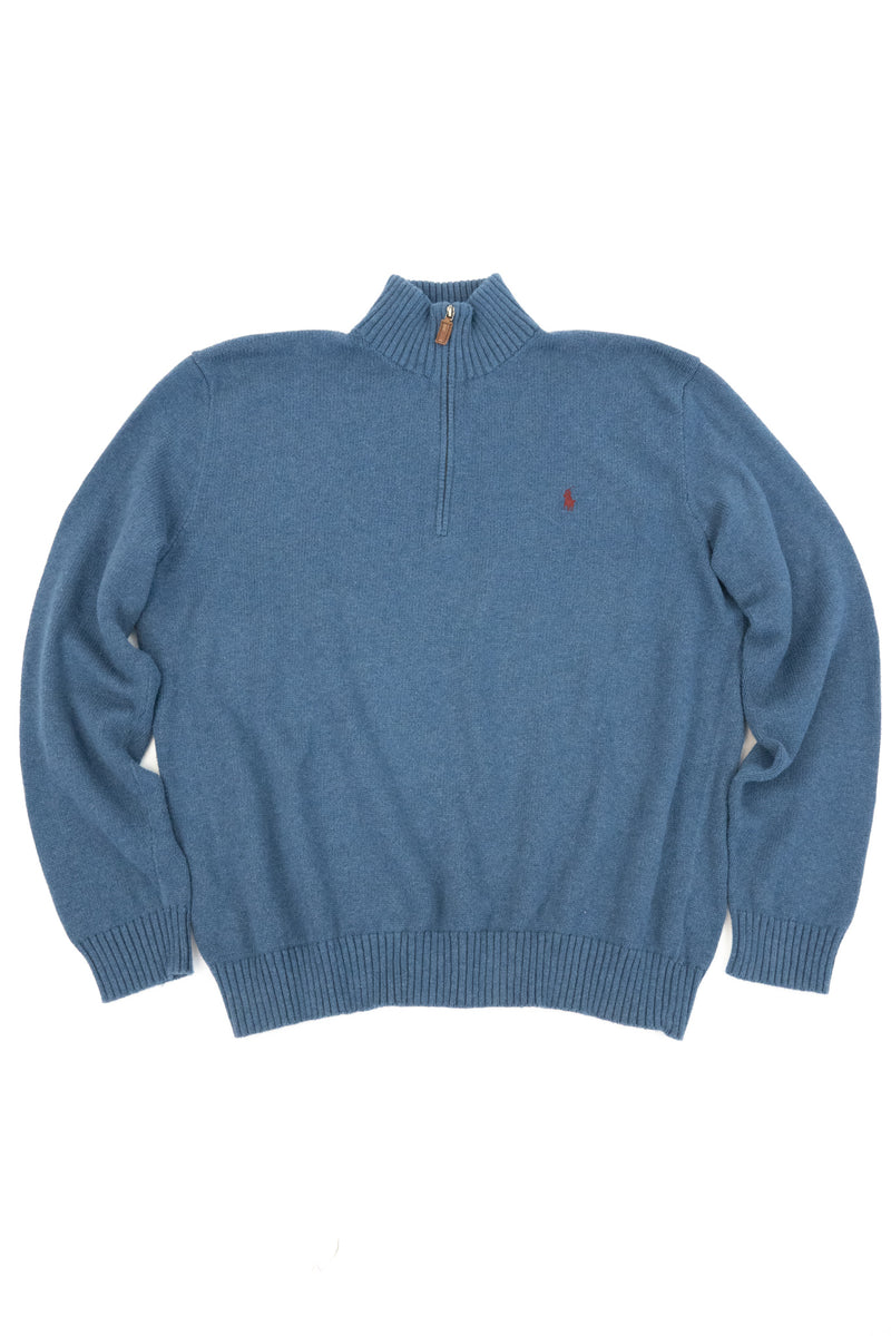 Quarter Zip Knitted Sweaters