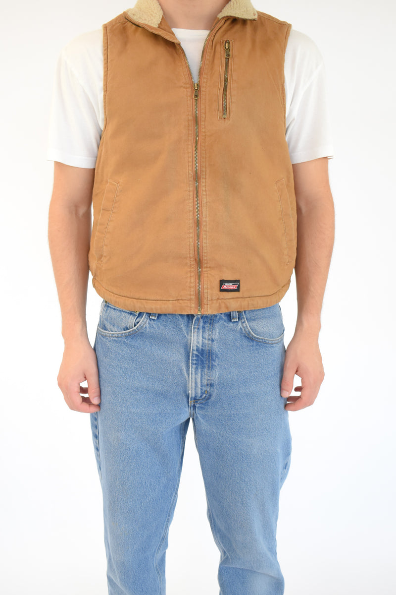 Camel Denim Vest