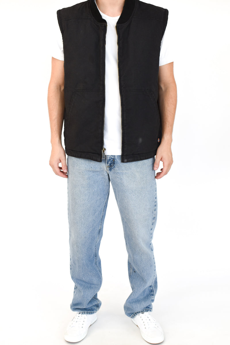 Black Denim Vest