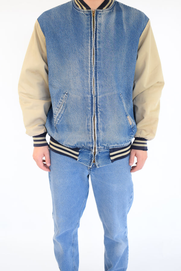 Denim Varsity Jacket