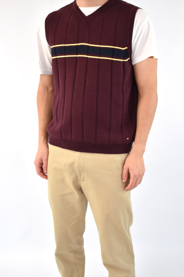 Burgundy Cable Vest