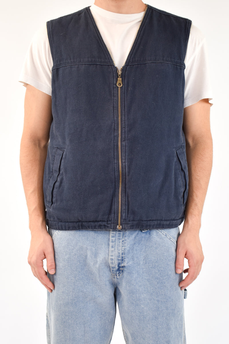 Navy Denim Vest