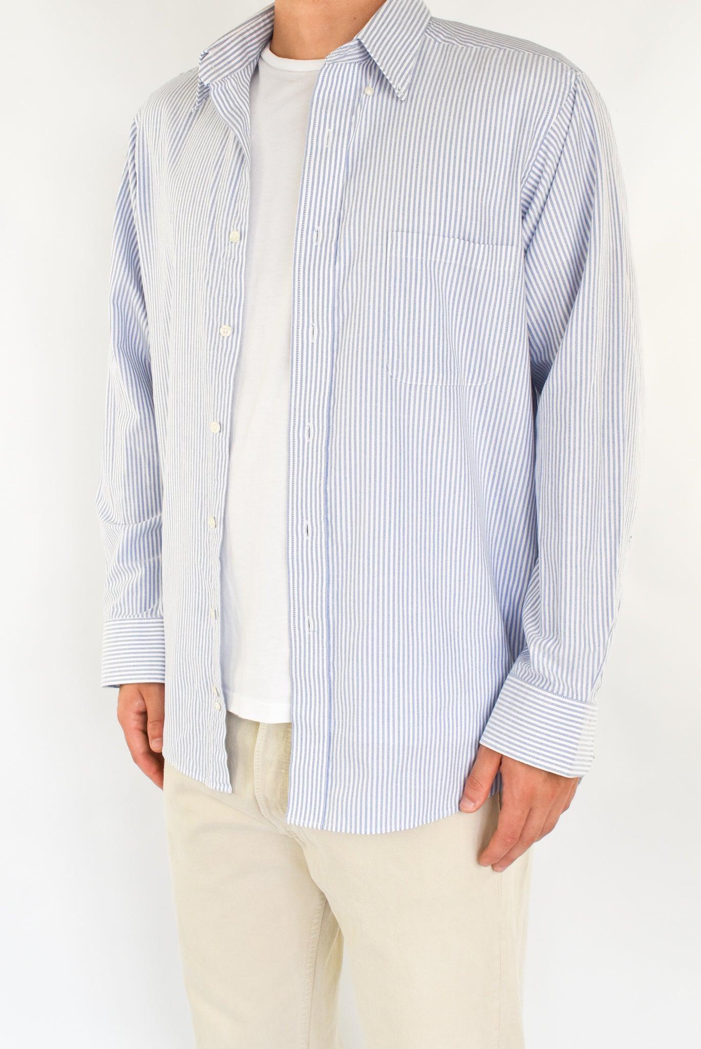 Light Blue Striped Shirt