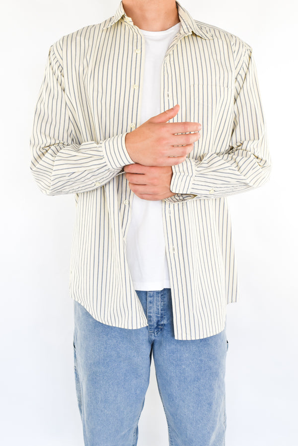 Cream Striped Shirt