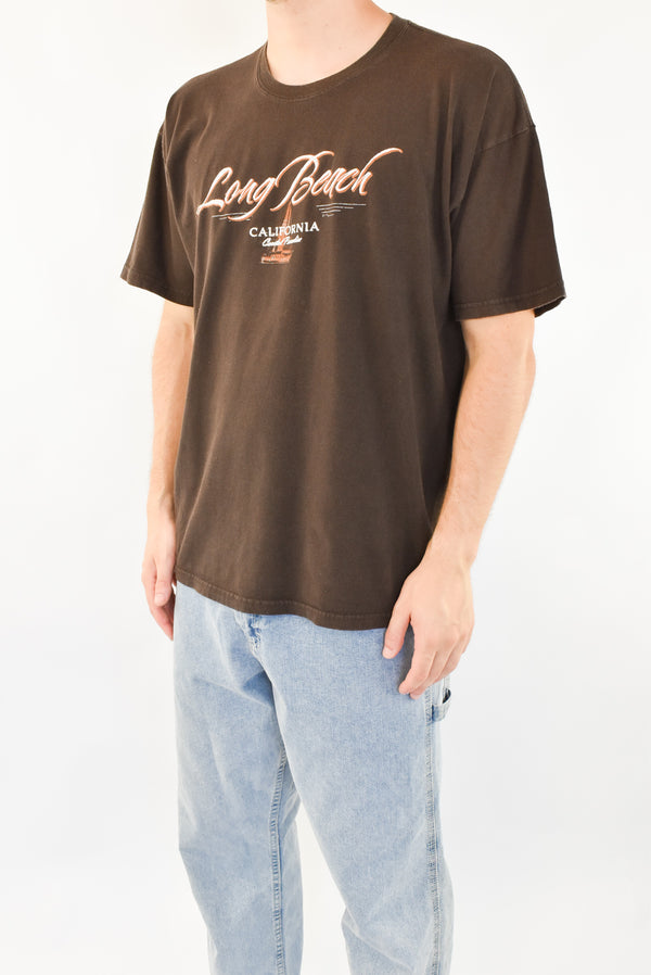 Brown Long Beach T-shirt