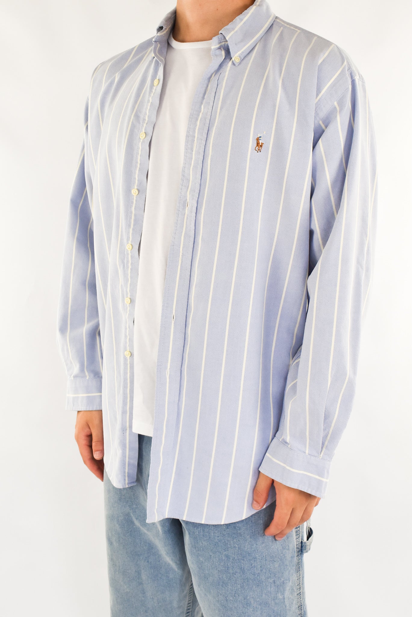 Light Blue Striped Shirt